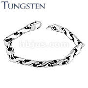 Arrow Chain Tungsten Carbide Bracelet