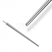 316L surgical steel taper with a twist tail