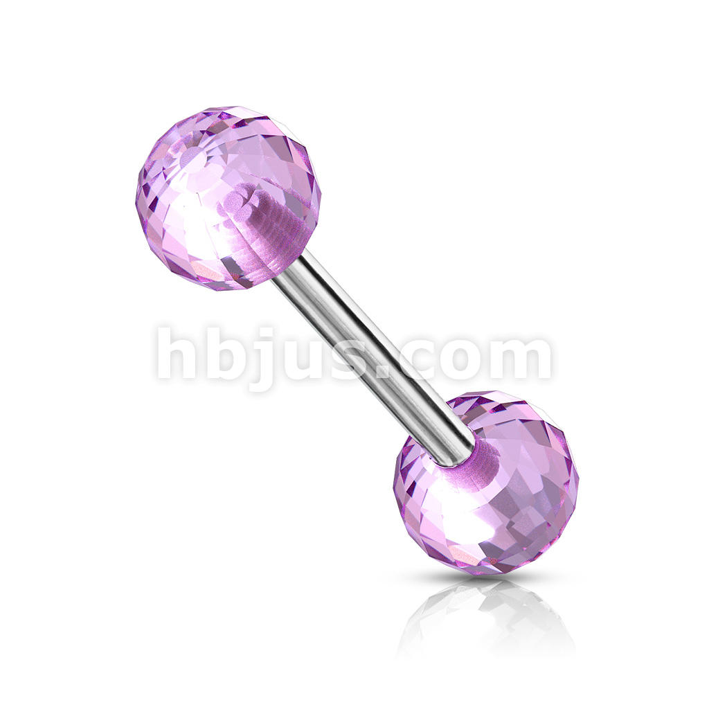 Wholesale Lot Of 100 PCS 14G Straight Barbells - Surgical Steel Tongue Piercing Rings 18mm