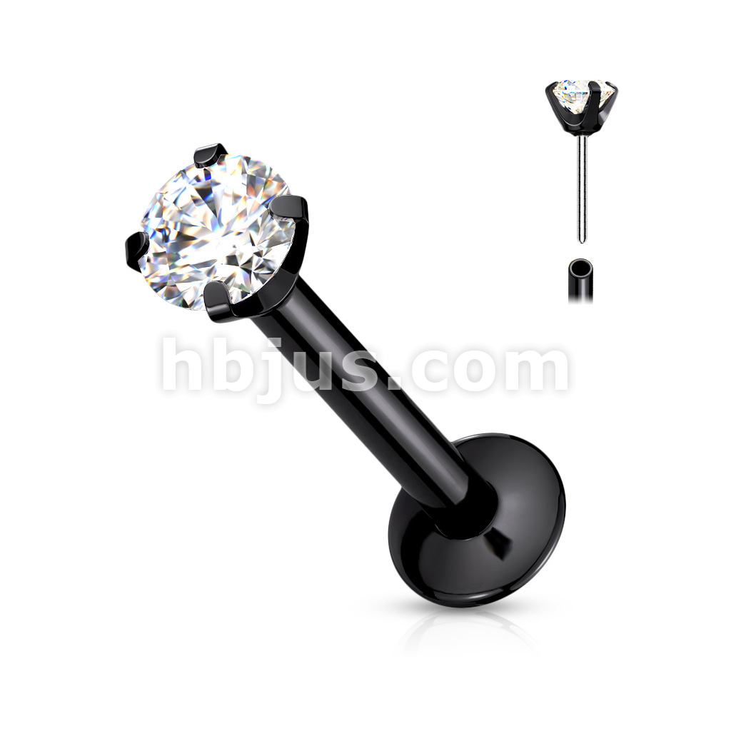 Sanfenly Theadless Flat Back Eaings Studs 316L Sugical