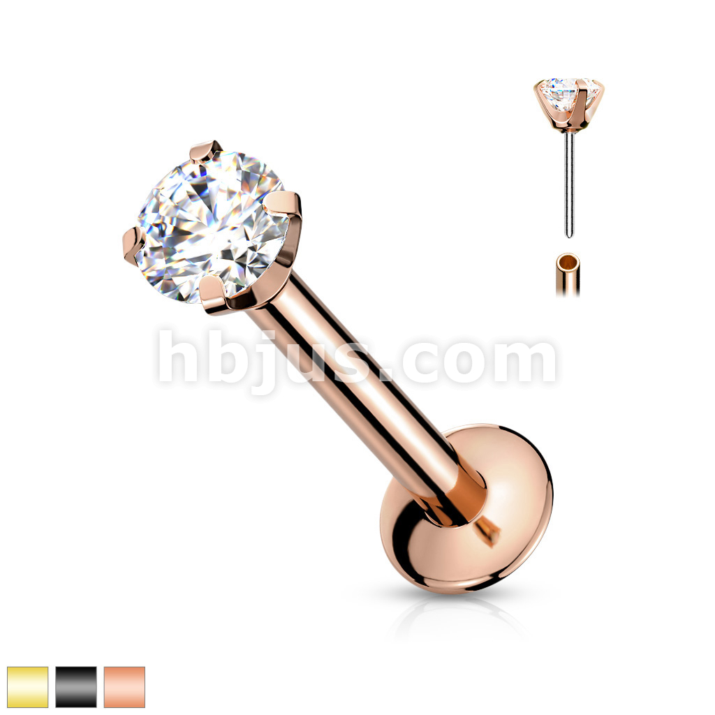 Sanfenly Theadless Flat Back Eaings Studs 316L Sugical
