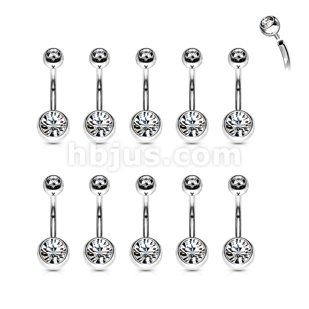 Bulk belly button rings deals