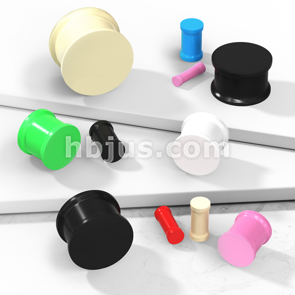 Dynamique Pair of Vibrant Color Silicone Ultra Flexible Double Flat Flared Plugs Dynamique Pair of Vibrant Color Silicone Ultra Flexible Double Flat Flared Plugs