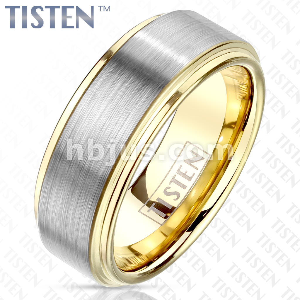 gold titanium alloy ring