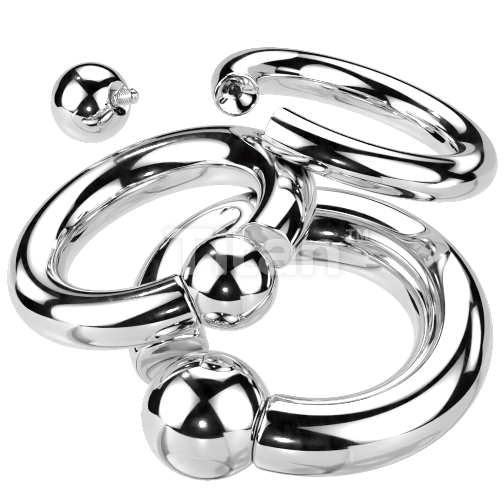 Implant Grade Titanium Internally Threaded Ball Captive Bead Ring